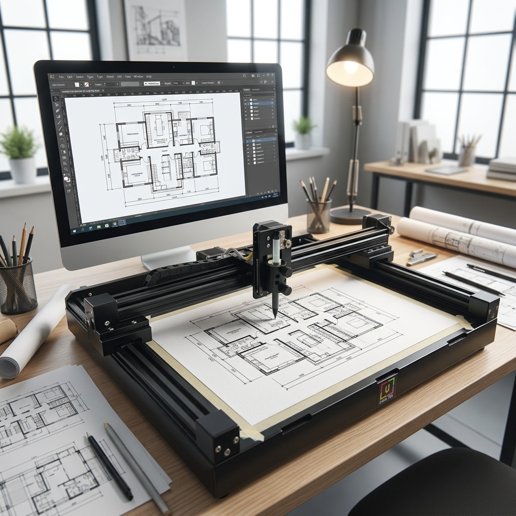 UUNA TEK 3.0 Engineering Pen Plotter: Autonomous CNC Drafting