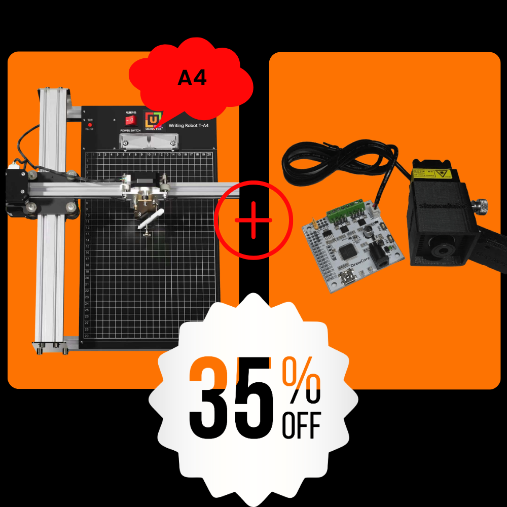 Traceur à stylo iDraw 2.0 A4 + Tête laser 2,5W Bundle