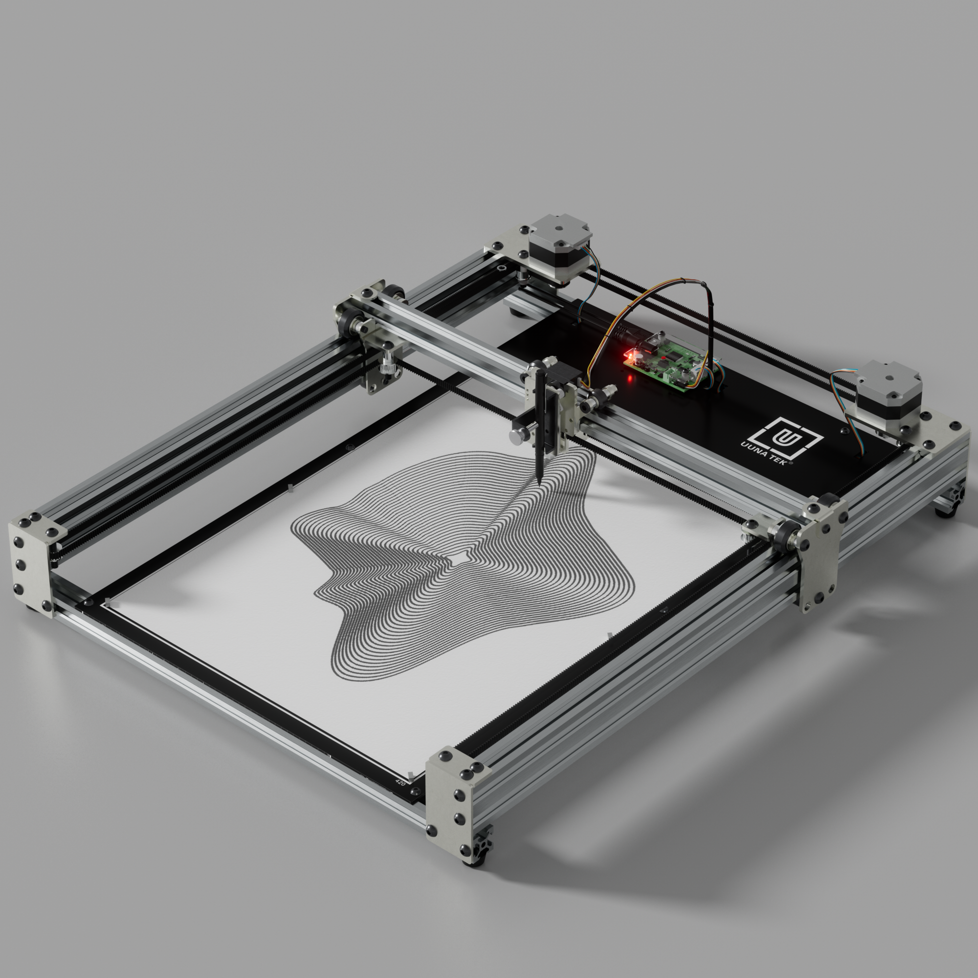 Robot traceur préassemblé iDraw H SE A3/A2 pour l'art génératif et le travail créatif de haute précision