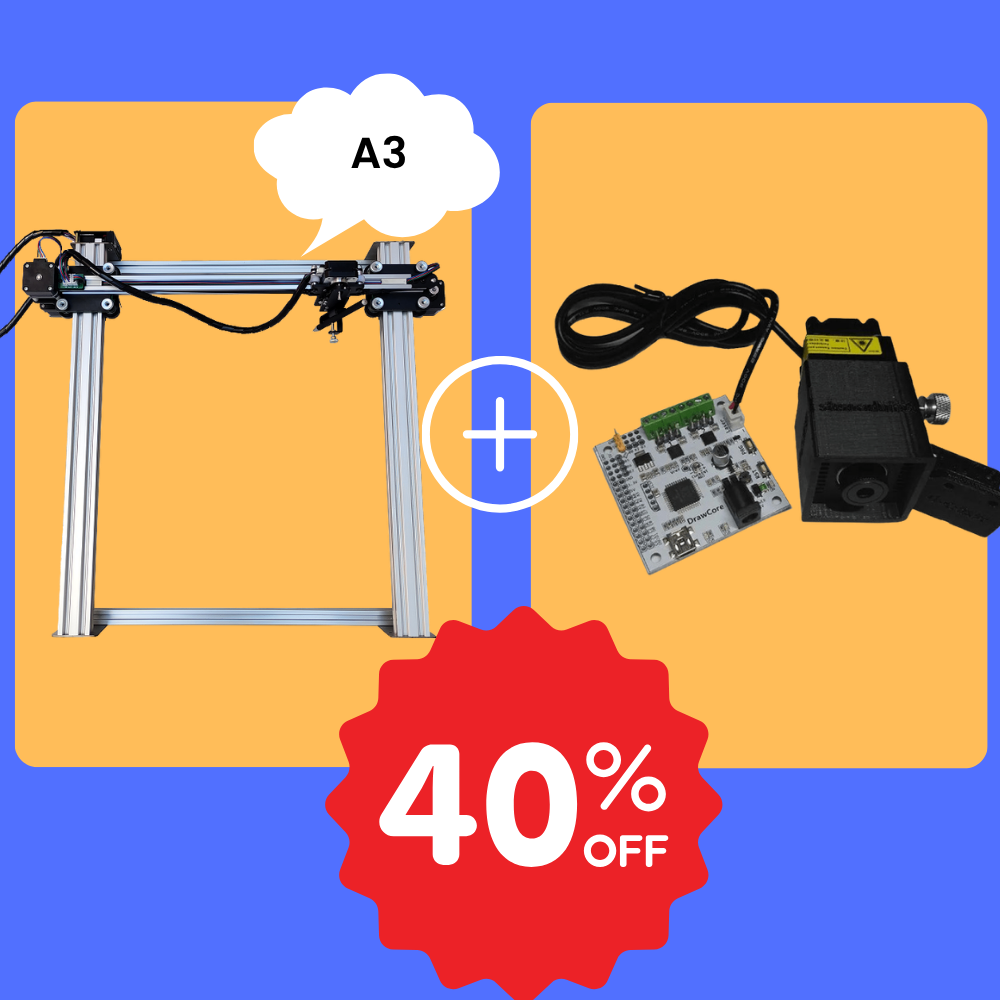 Traceur à stylo iDraw H A3 + Tête laser 2,5W Bundle