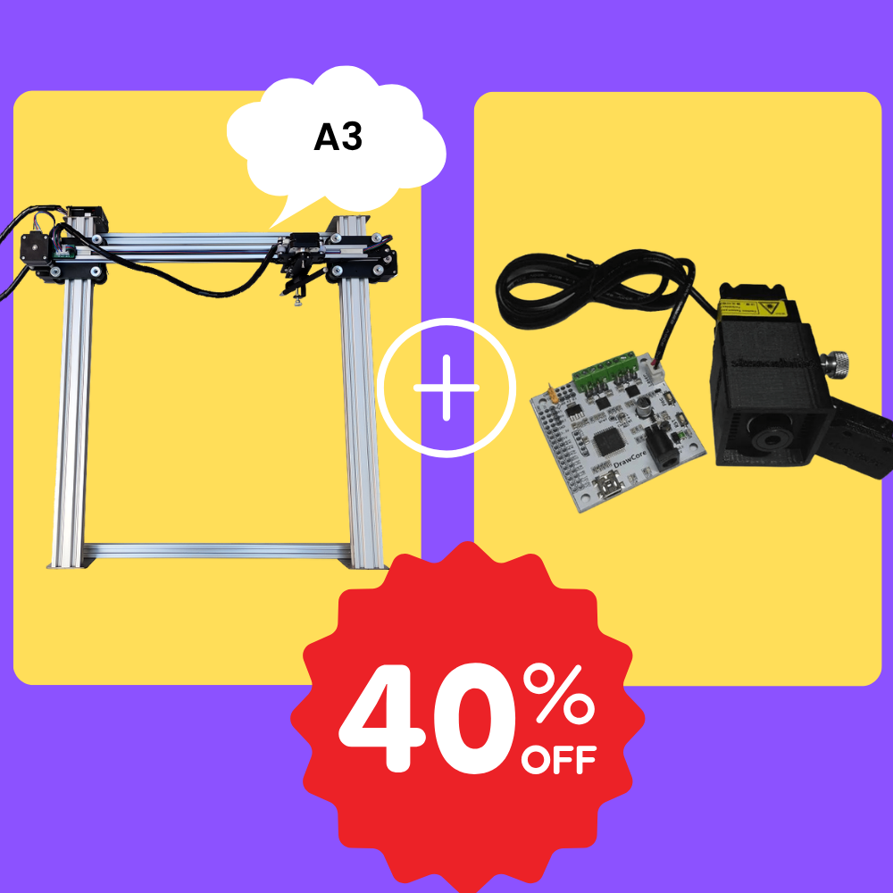 Traceur à stylo iDraw H A3 + Tête laser 2,5W Bundle
