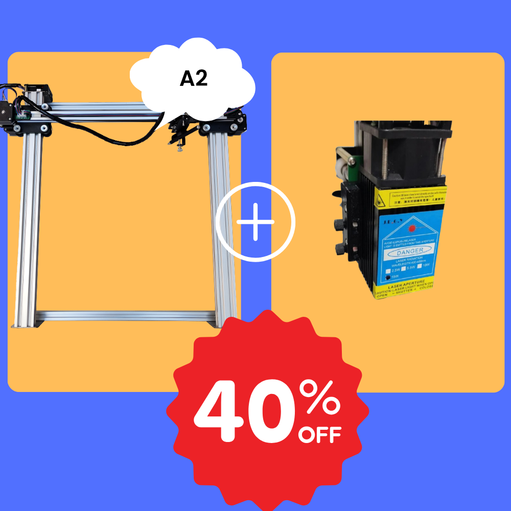 Traceur à stylo iDraw H A2 + Tête laser 10W Bundle