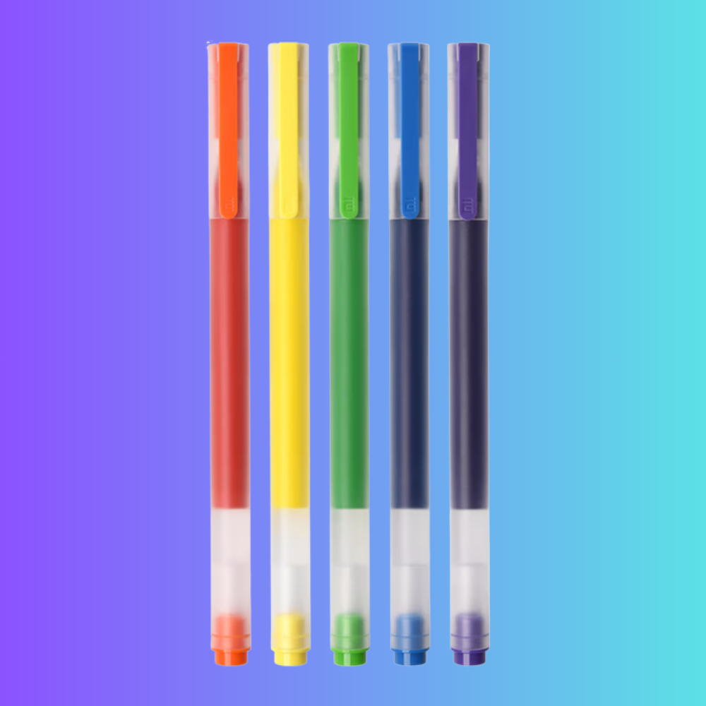 5 stylos-plumes à séchage rapide 0,5 mm de couleurs pour traceur de stylo iDraw Dessin et écriture