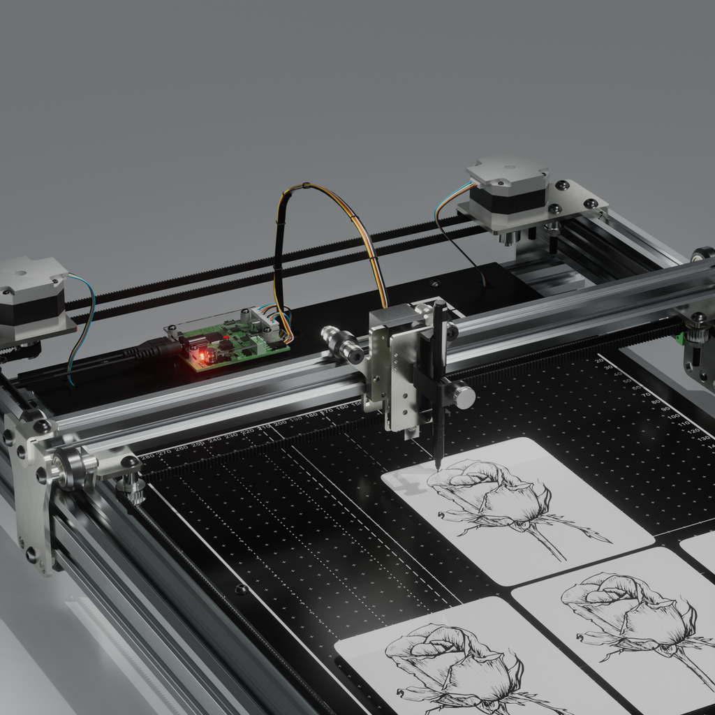 Robot traceur préassemblé iDraw H SE A3/A2 pour l'art génératif et le travail créatif de haute précision