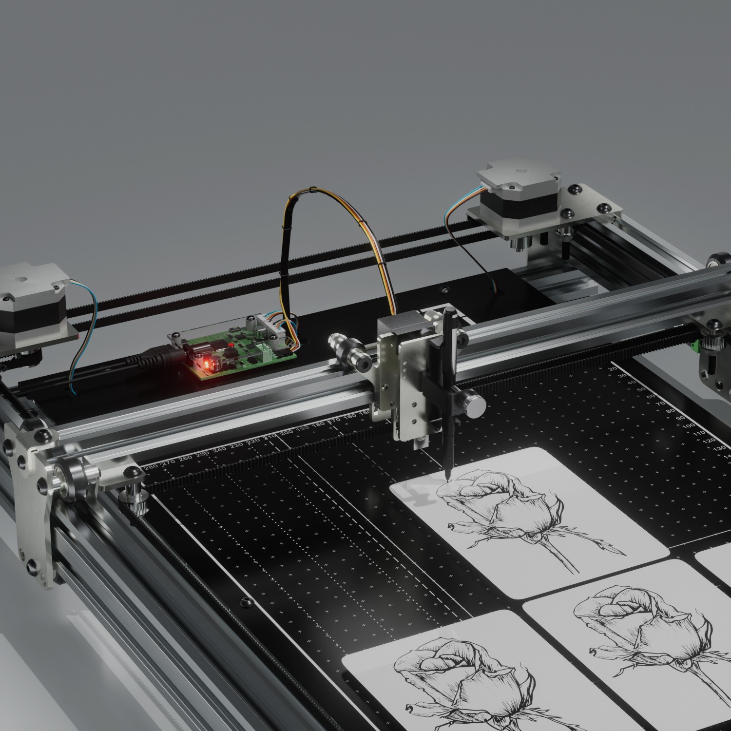 Robot traceur préassemblé iDraw H SE A3/A2 pour l'art génératif et le travail créatif de haute précision