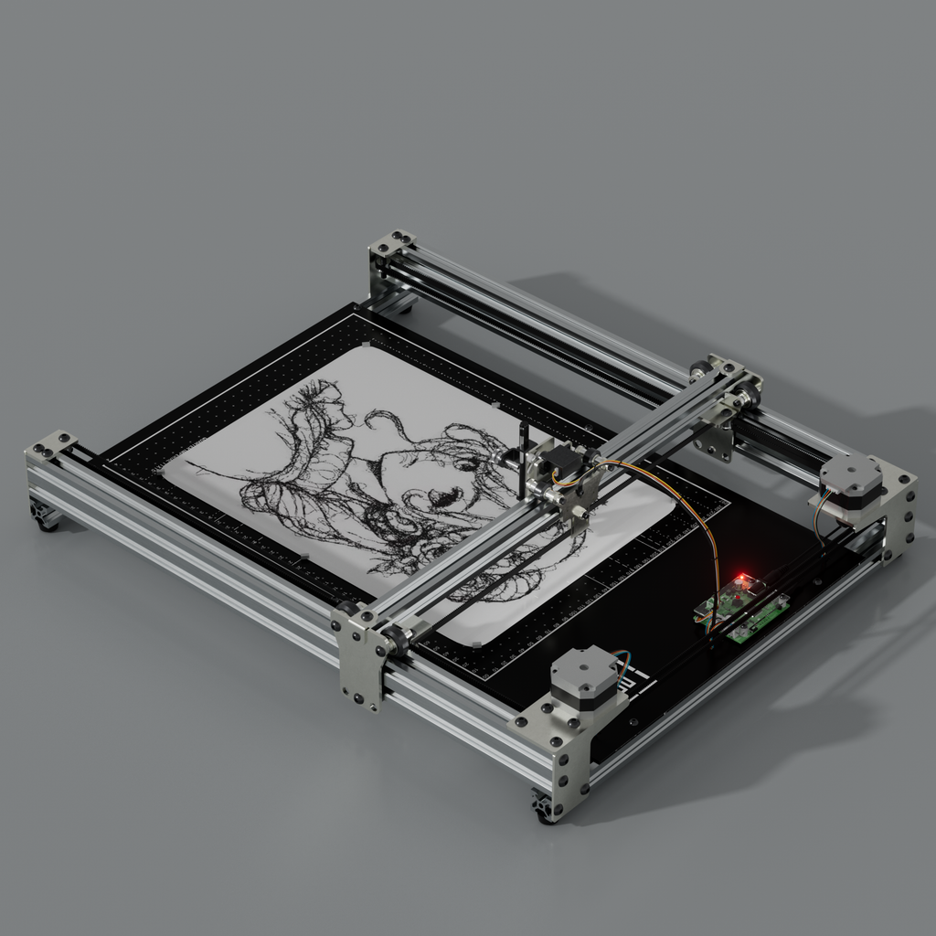 Robot traceur préassemblé iDraw H SE A3/A2 pour l'art génératif et le travail créatif de haute précision