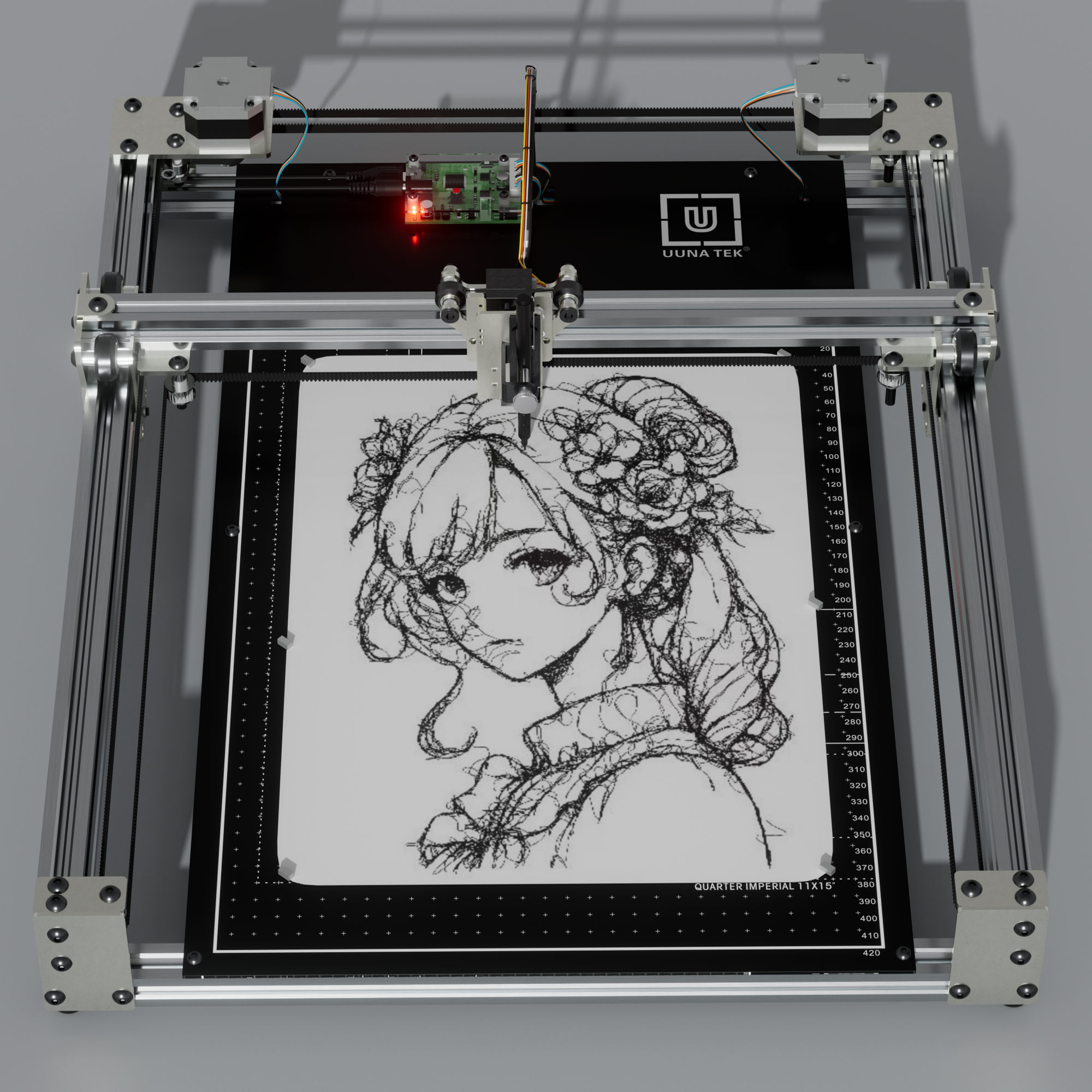 Robot traceur préassemblé iDraw H SE A3/A2 pour l'art génératif et le travail créatif de haute précision